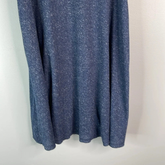 BDG Urban Outfitters Ribbed Speckled Cowl Neck Sleeveless Dress Navy Blue Size S - Picture 5 of 11